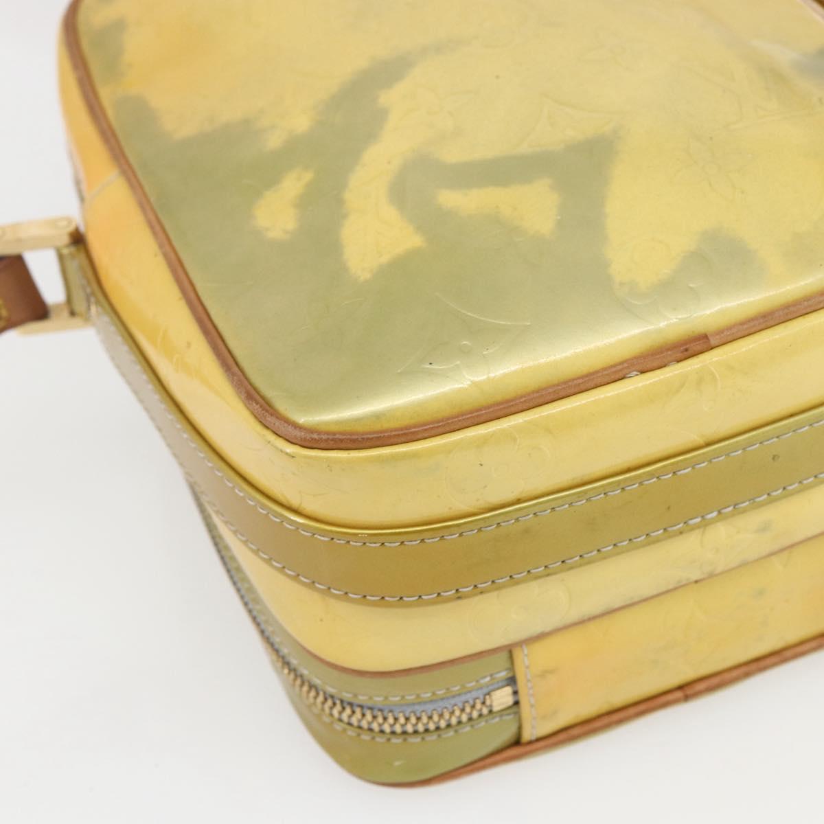 LOUIS VUITTON Monogram Vernis Wooster Shoulder Bag Gris M91036 LV Auth SW1897