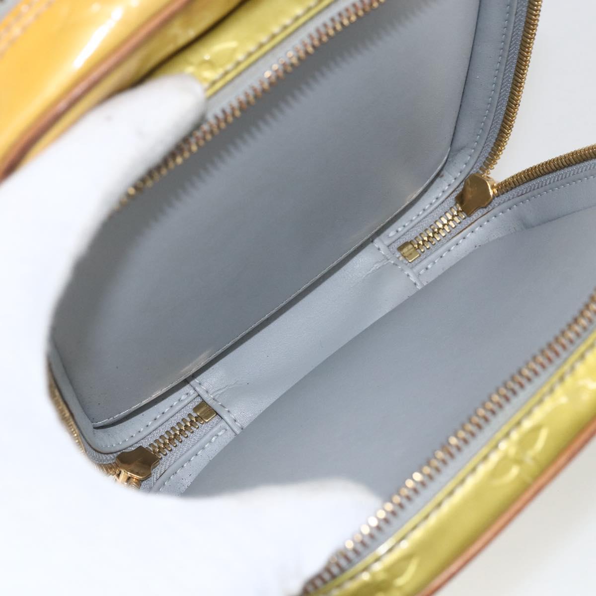 LOUIS VUITTON Monogram Vernis Wooster Shoulder Bag Gris M91036 LV Auth SW1897