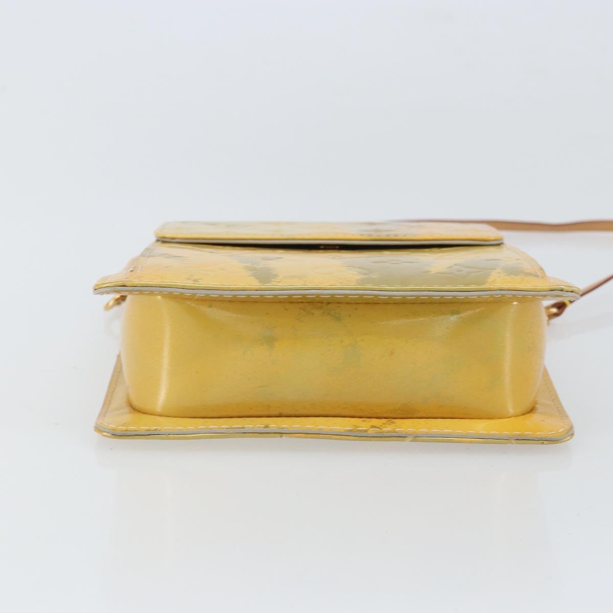 LOUIS VUITTON Monogram Vernis Motto Accessory Pouch Gris M91030 LV Auth SW1898