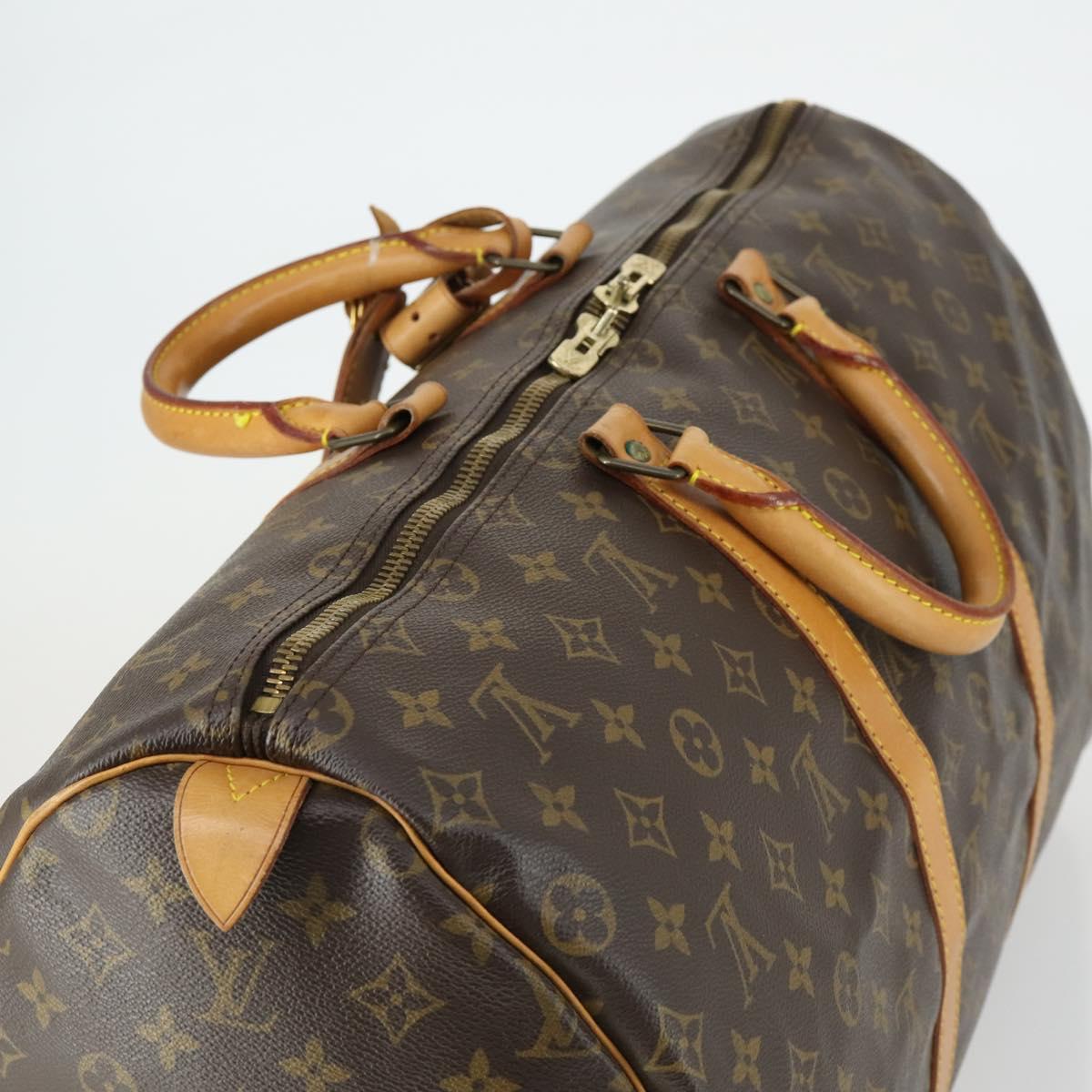LOUIS VUITTON Monogram Keepall 50 Boston Bag M41426 LV Auth SW1904