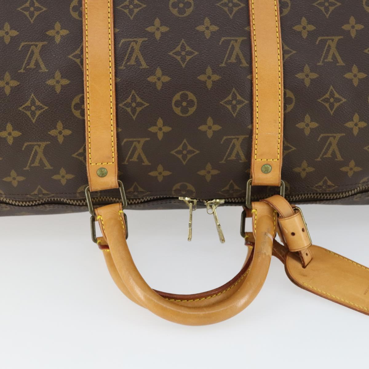 LOUIS VUITTON Monogram Keepall 50 Boston Bag M41426 LV Auth SW1904