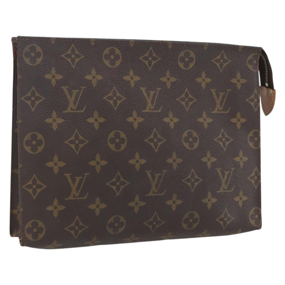 LOUIS VUITTON Monogram Poche Toilette 26 Pouch M47542 LV Auth SW1907