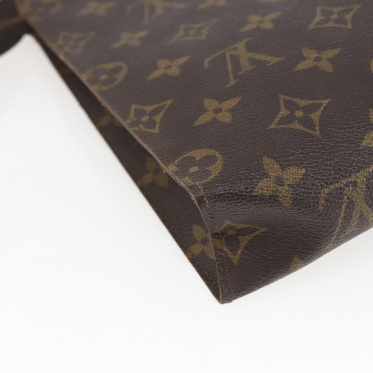 LOUIS VUITTON Monogram Poche Toilette 26 Pouch M47542 LV Auth SW1907