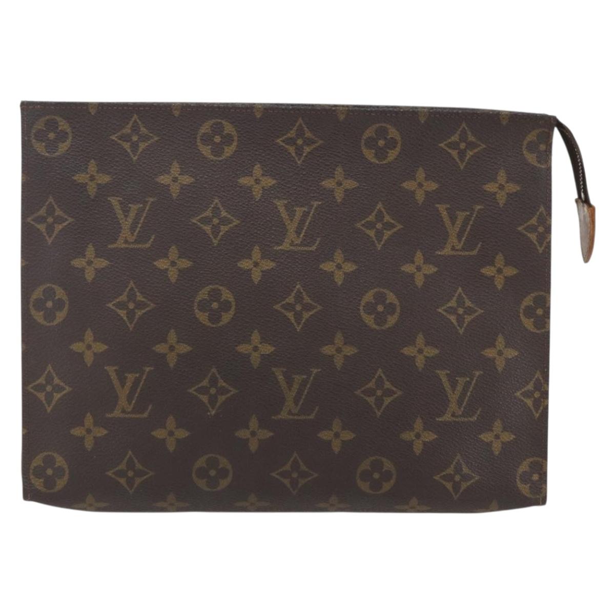 LOUIS VUITTON Monogram Poche Toilette 26 Pouch M47542 LV Auth SW1907