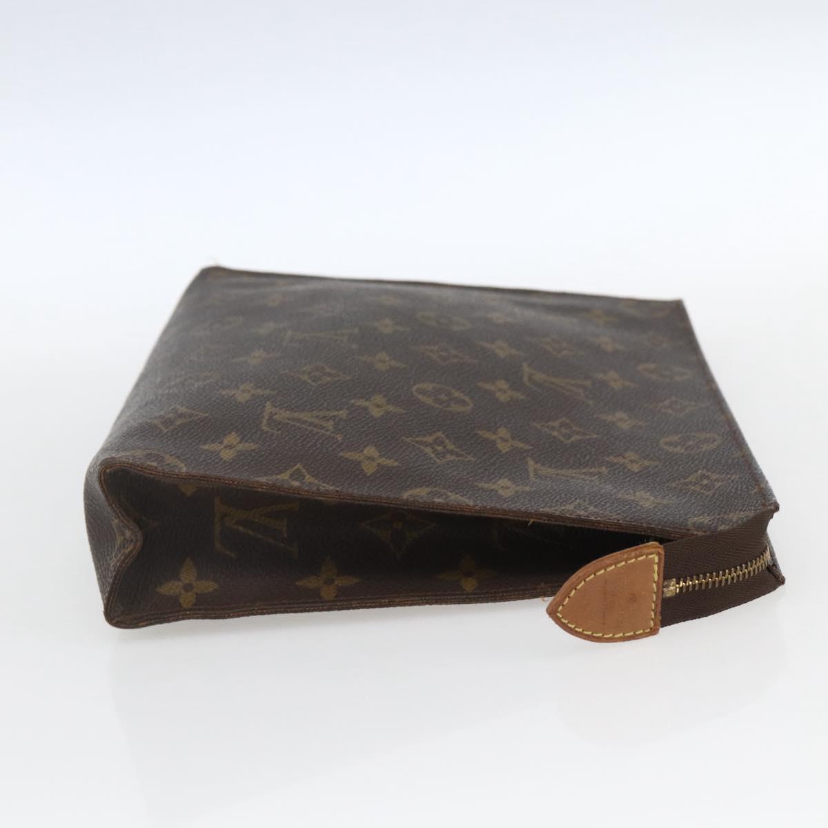 LOUIS VUITTON Monogram Poche Toilette 26 Pouch M47542 LV Auth SW1907