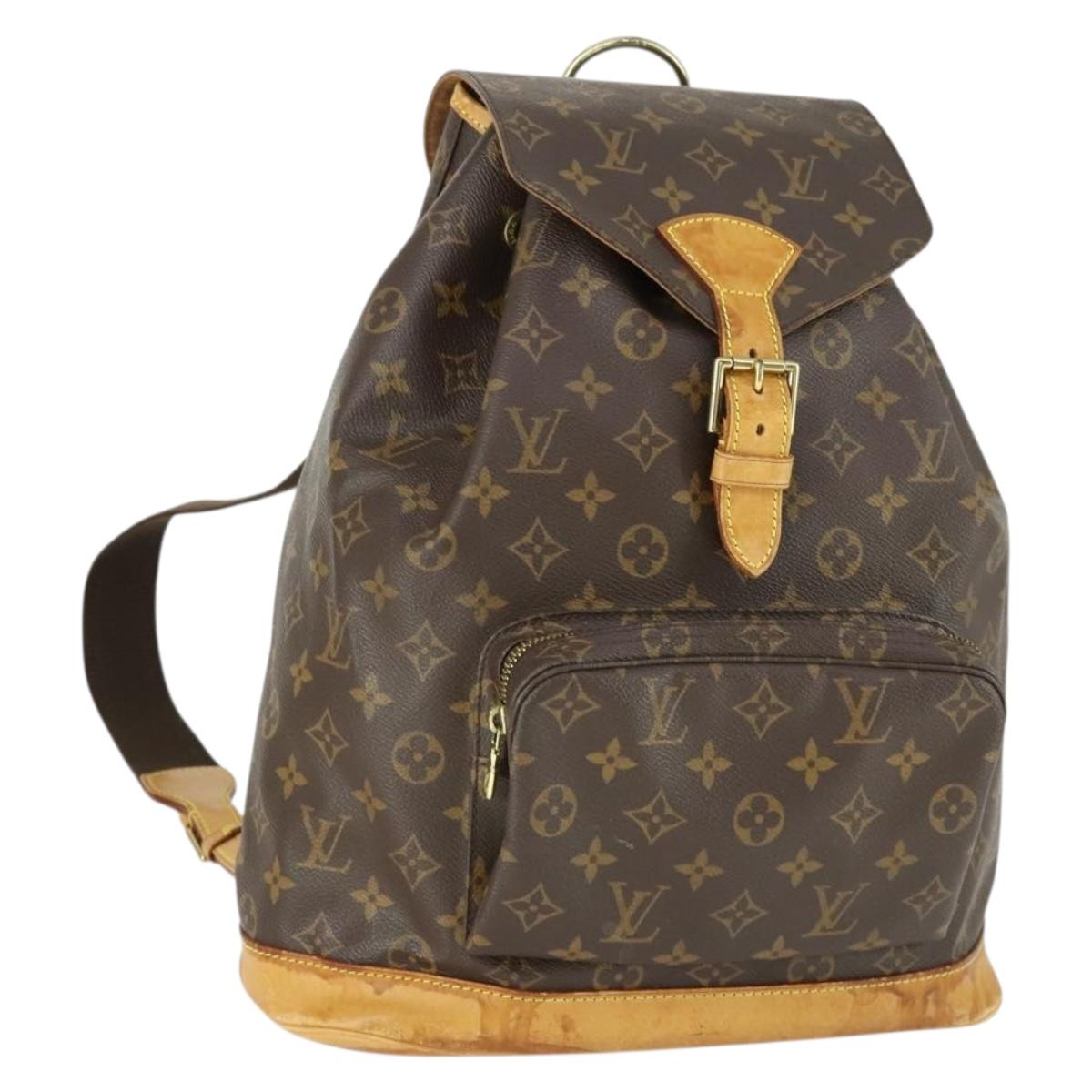 LOUIS VUITTON Monogram Montsouris GM Backpack M51135 LV Auth SW1914