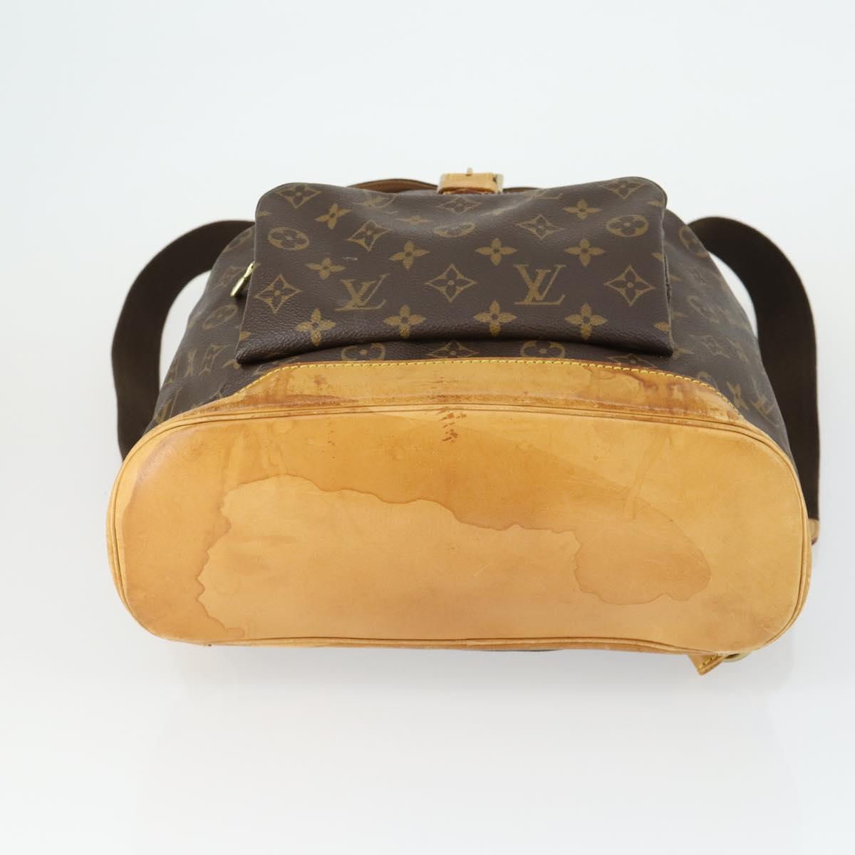 LOUIS VUITTON Monogram Montsouris GM Backpack M51135 LV Auth SW1914