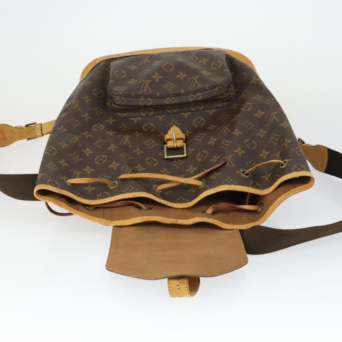 LOUIS VUITTON Monogram Montsouris GM Backpack M51135 LV Auth SW1914