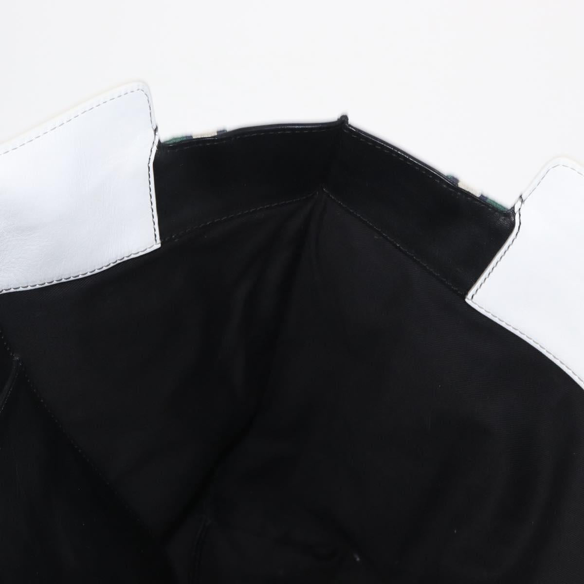 Chloe Tote Bag Canvas Green Gold Auth SW1921