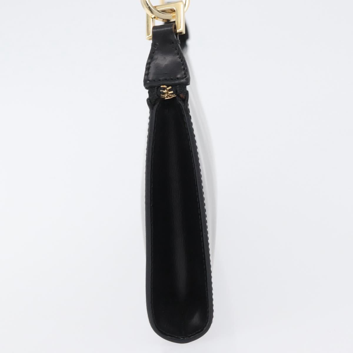 Salvatore Ferragamo Shoulder Bag Leather Black Gold Auth SW1930