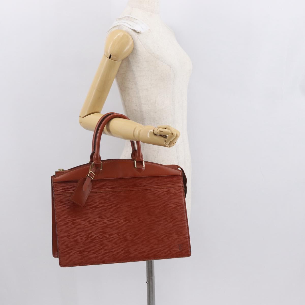 LOUIS VUITTON Epi Riviera Hand Bag Brown M48183 LV Auth SW1950