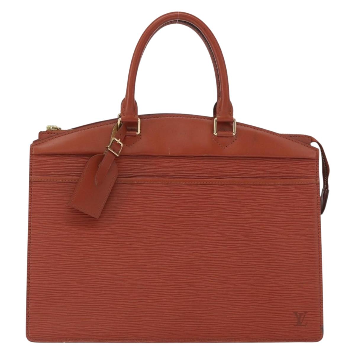 LOUIS VUITTON Epi Riviera Hand Bag Brown M48183 LV Auth SW1950