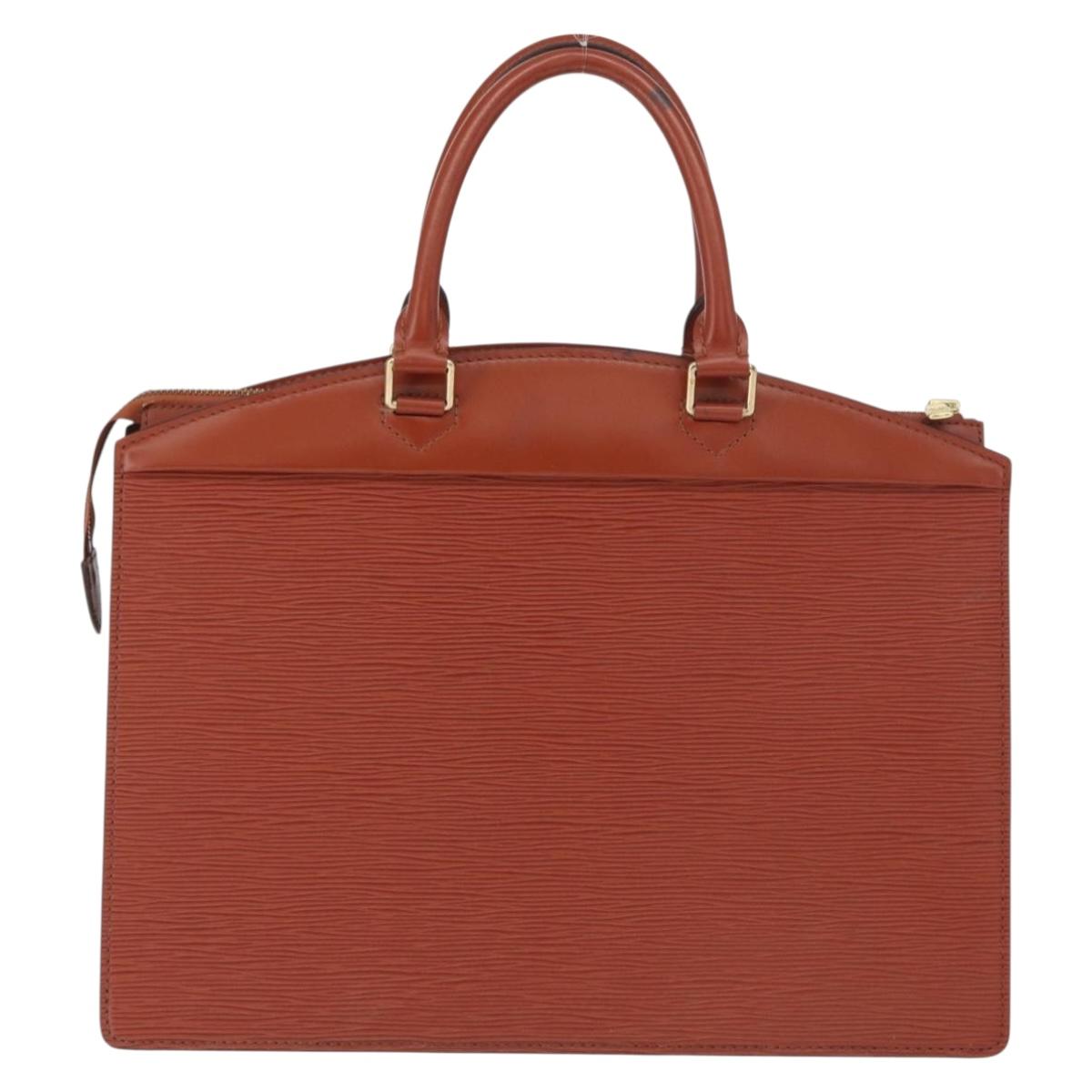 LOUIS VUITTON Epi Riviera Hand Bag Brown M48183 LV Auth SW1950
