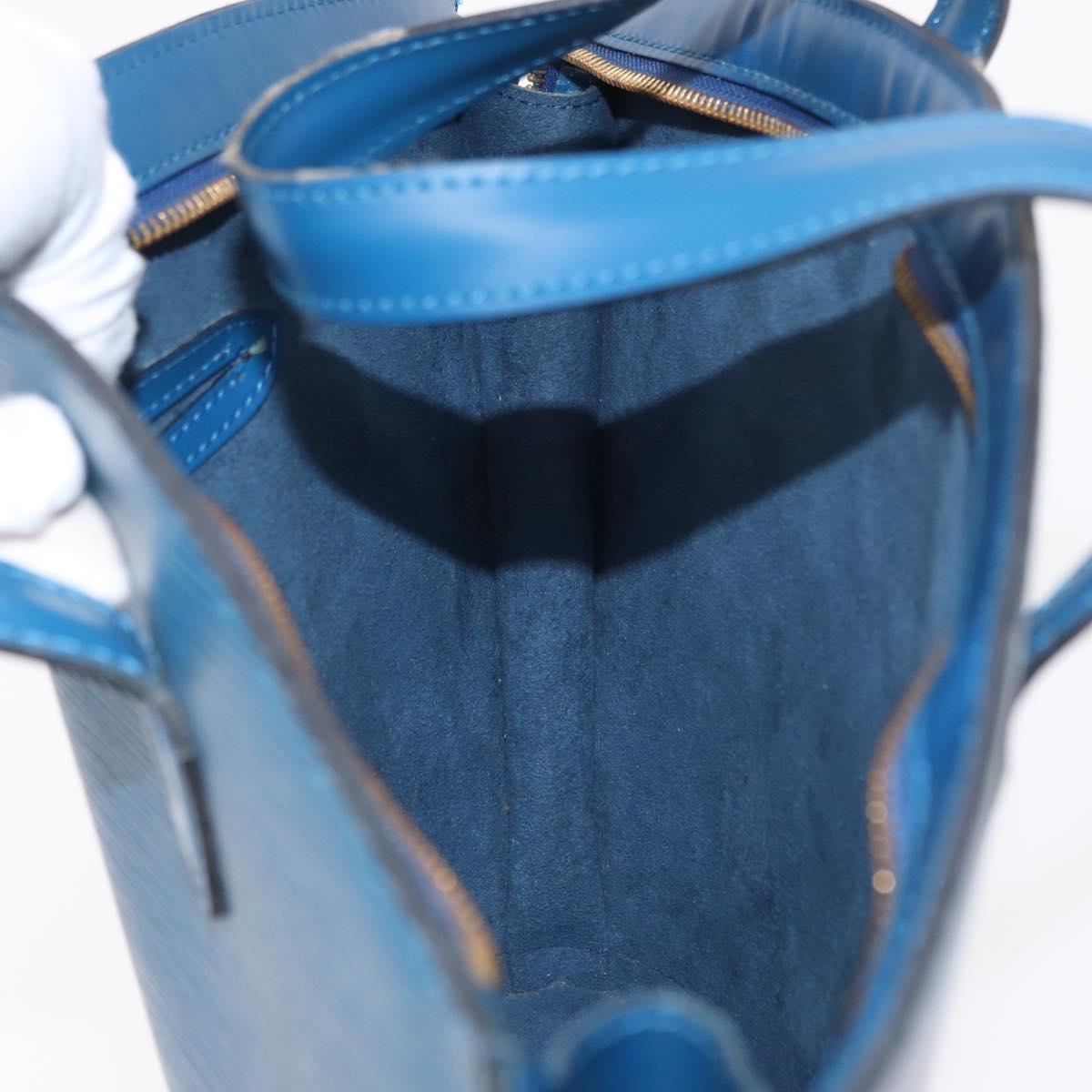 LOUIS VUITTON Epi Saint Jacques Shopping Shoulder Bag Blue M52275 LV Auth SW1951