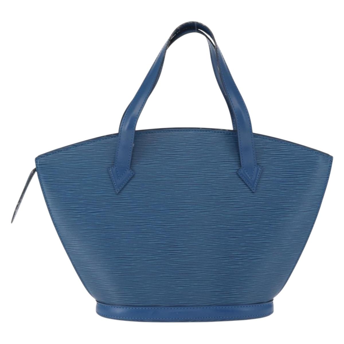 LOUIS VUITTON Epi Saint Jacques Shopping Shoulder Bag Blue M52275 LV Auth SW1951