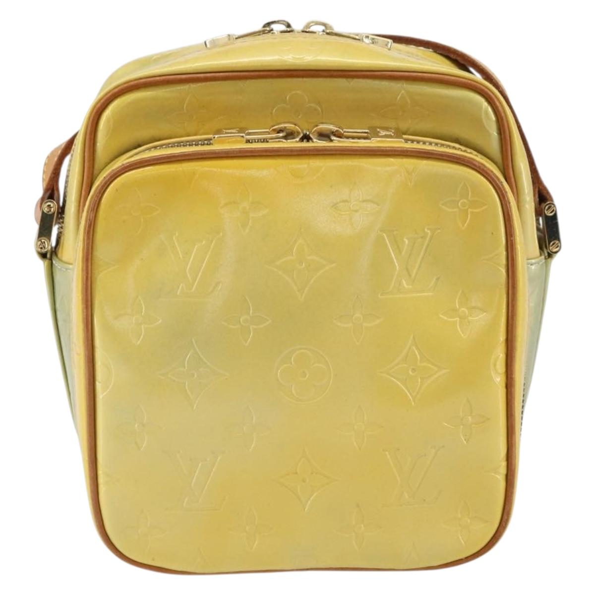 LOUIS VUITTON Monogram Vernis Wooster Shoulder Bag Gris M91036 LV Auth SW1953