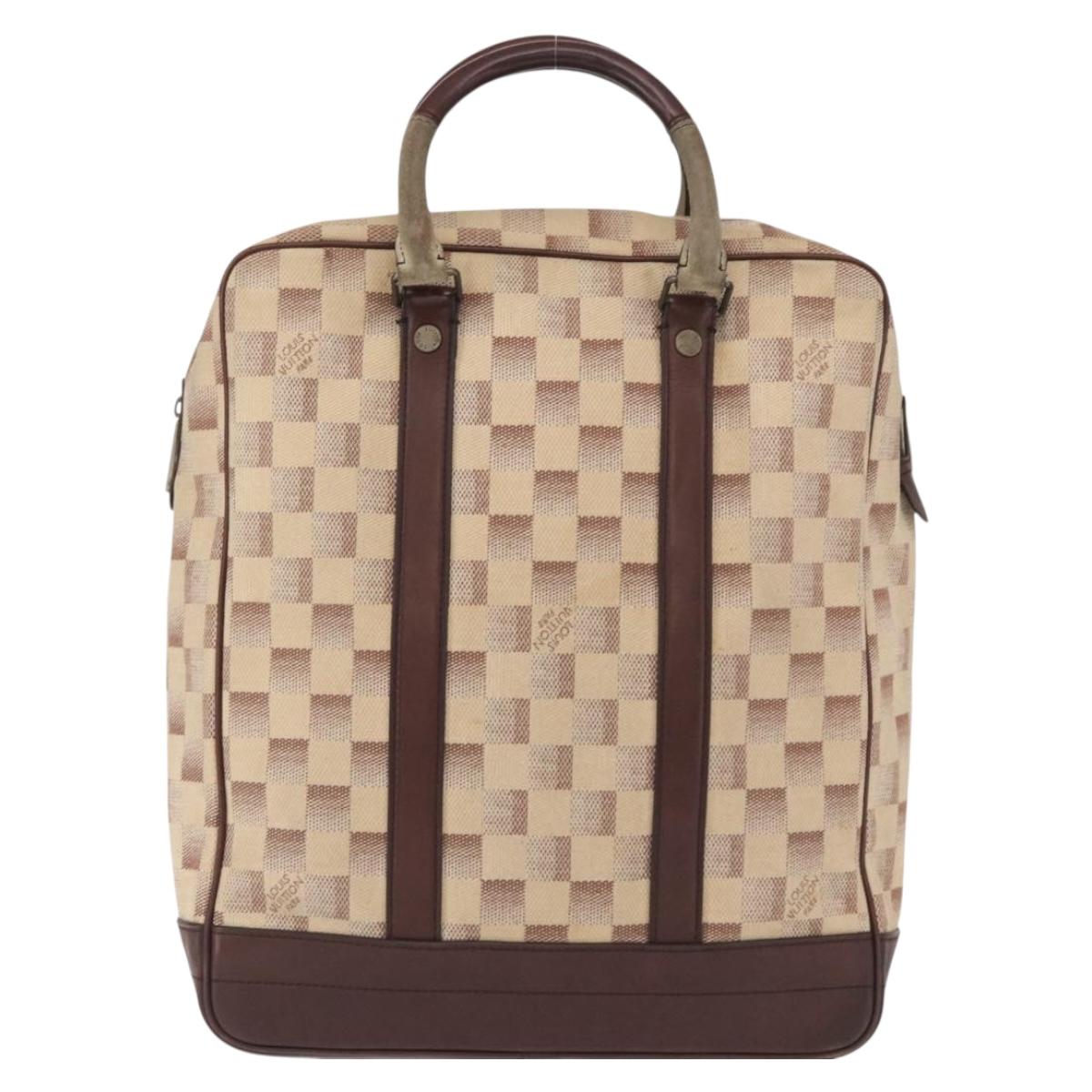 LOUIS VUITTON Damiern Cabas Hand Bag Canvas Beige N41108 LV Auth SW1956