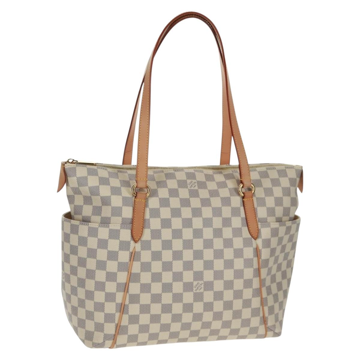LOUIS VUITTON Damier Azur Totally MM Tote Bag N51262 LV Auth SW1958V