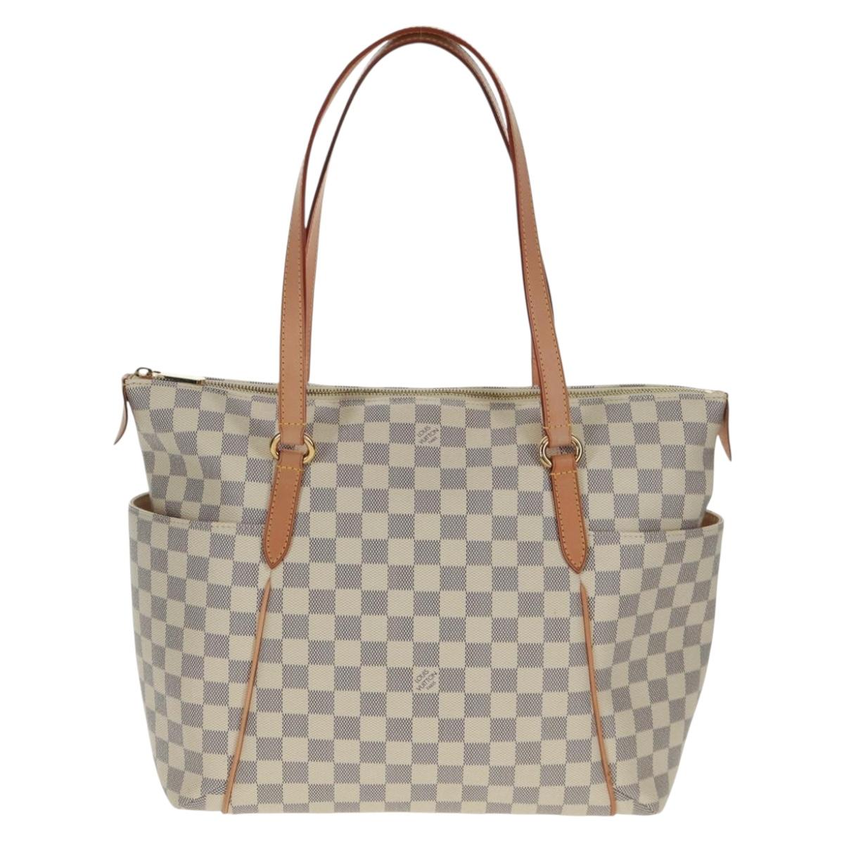 LOUIS VUITTON Damier Azur Totally MM Tote Bag N51262 LV Auth SW1958V