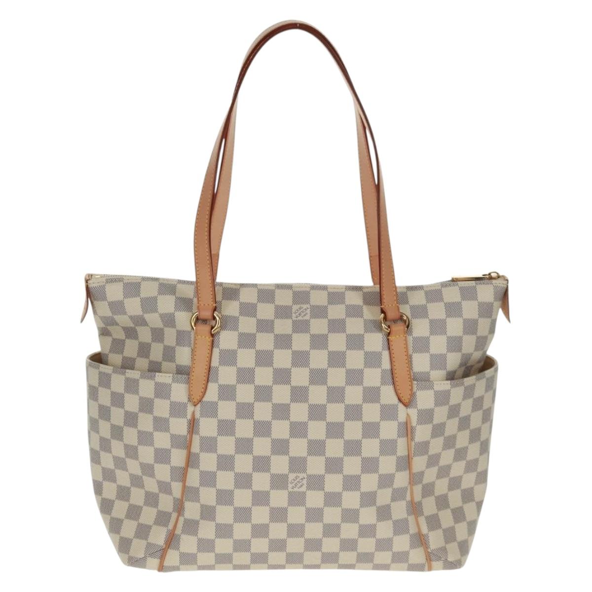 LOUIS VUITTON Damier Azur Totally MM Tote Bag N51262 LV Auth SW1958V