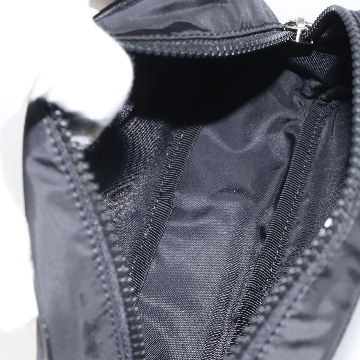 GUCCI GG Canvas Pouch Black Silver 510341 Auth SW1971V