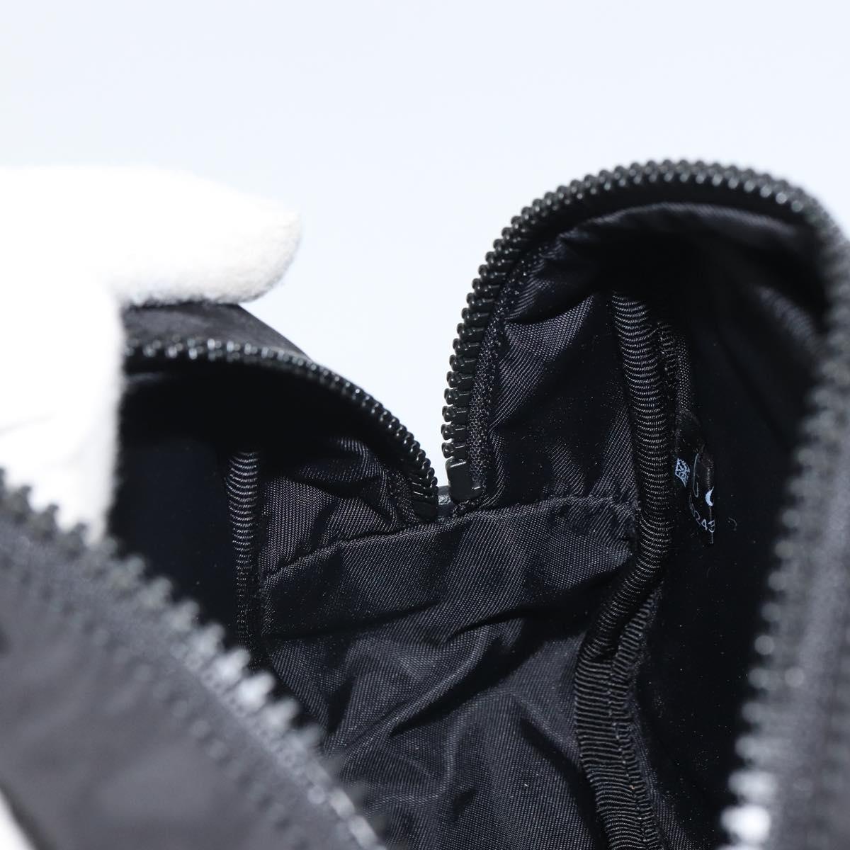 GUCCI GG Canvas Pouch Black Silver 510341 Auth SW1971V