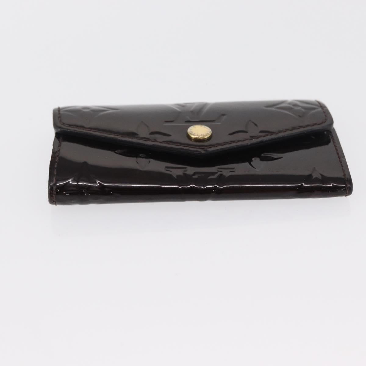 LOUIS VUITTON Multicles 4 Key Case 3 Set Black Amarante Damier Azur Auth SW1982