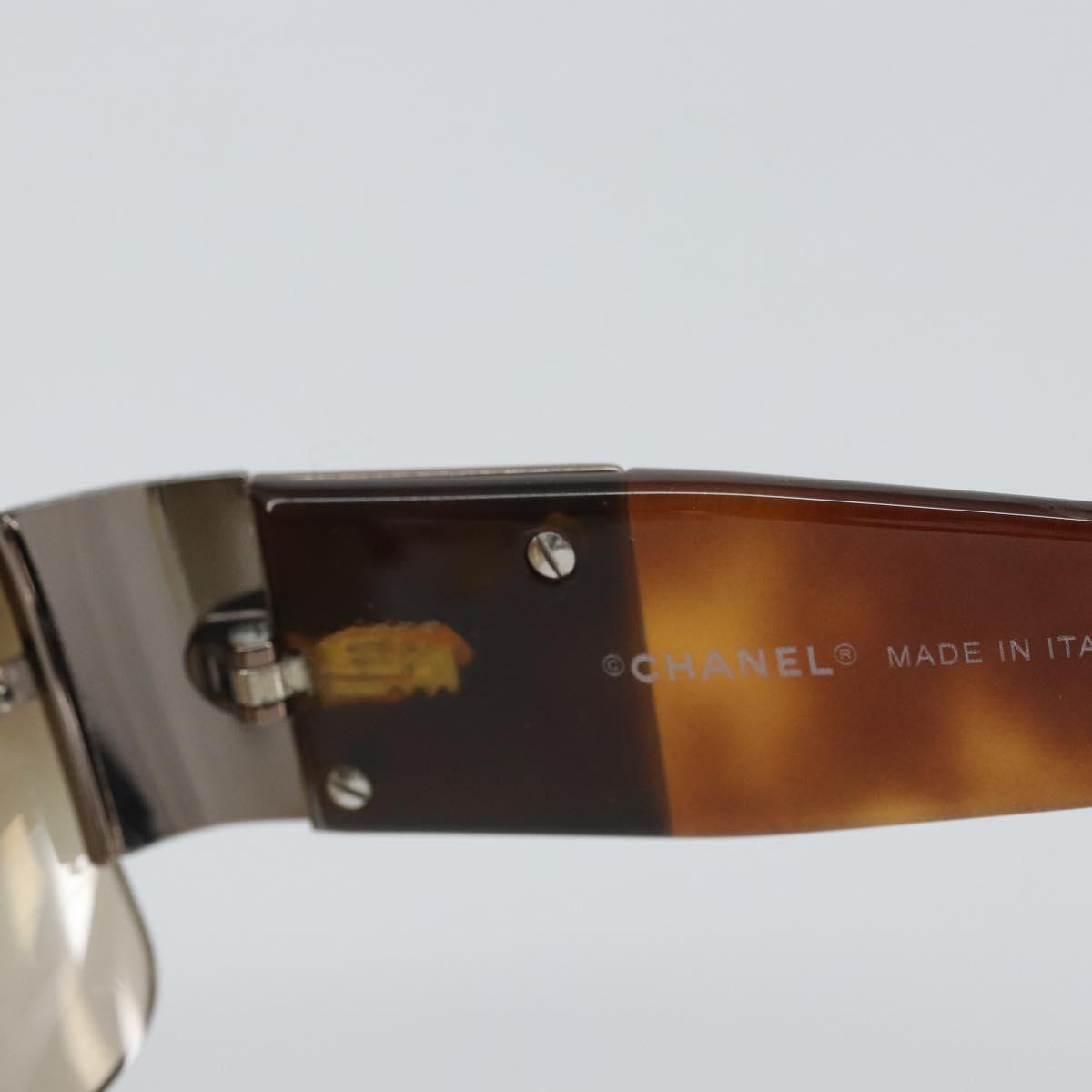 CHANEL Sunglasses plastic Brown CC Auth SW1984