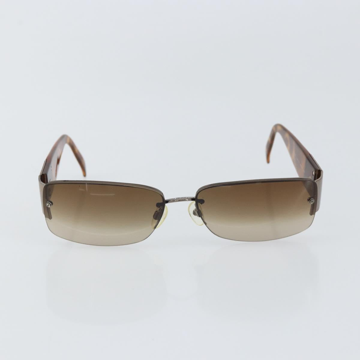 CHANEL Sunglasses plastic Brown CC Auth SW1984