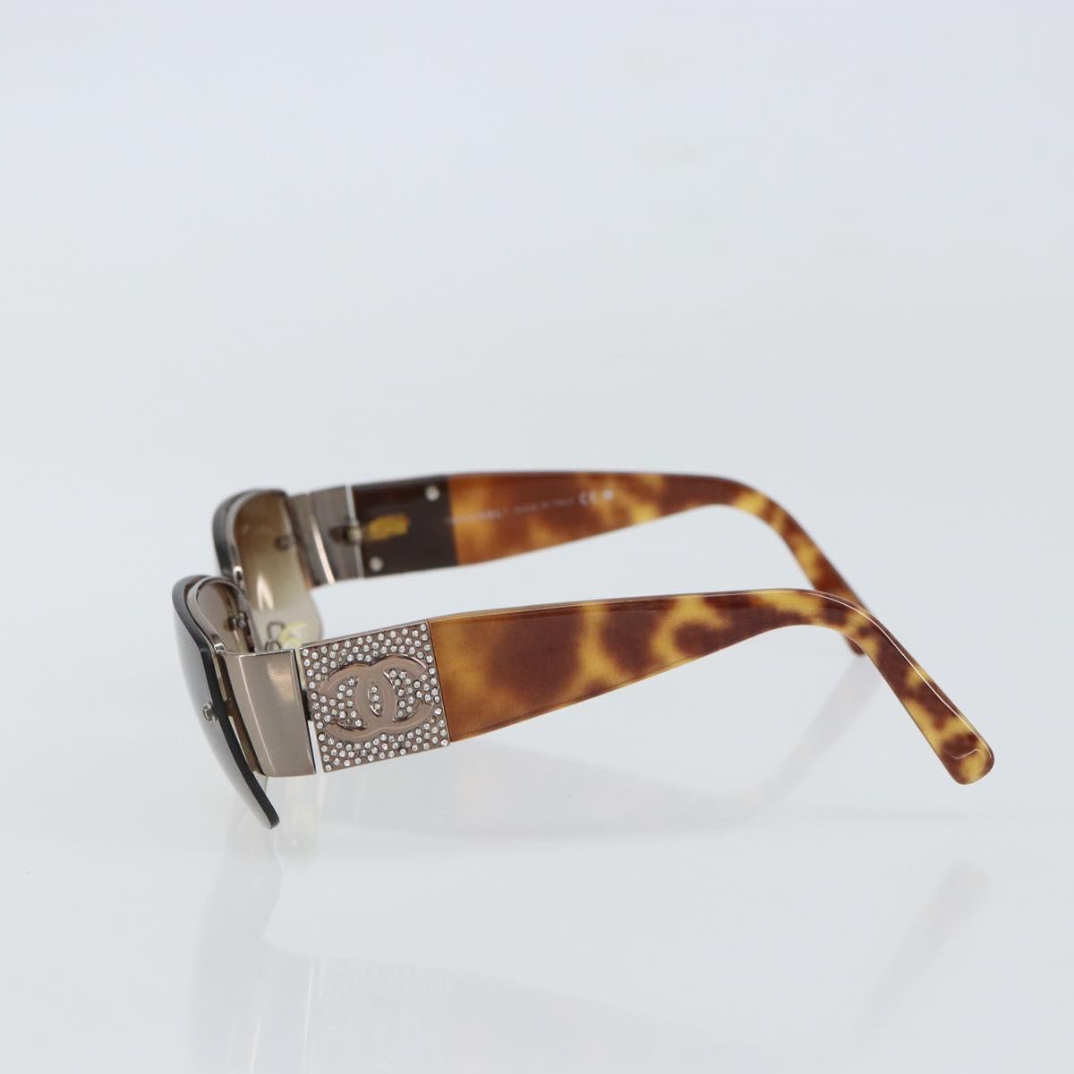 CHANEL Sunglasses plastic Brown CC Auth SW1984