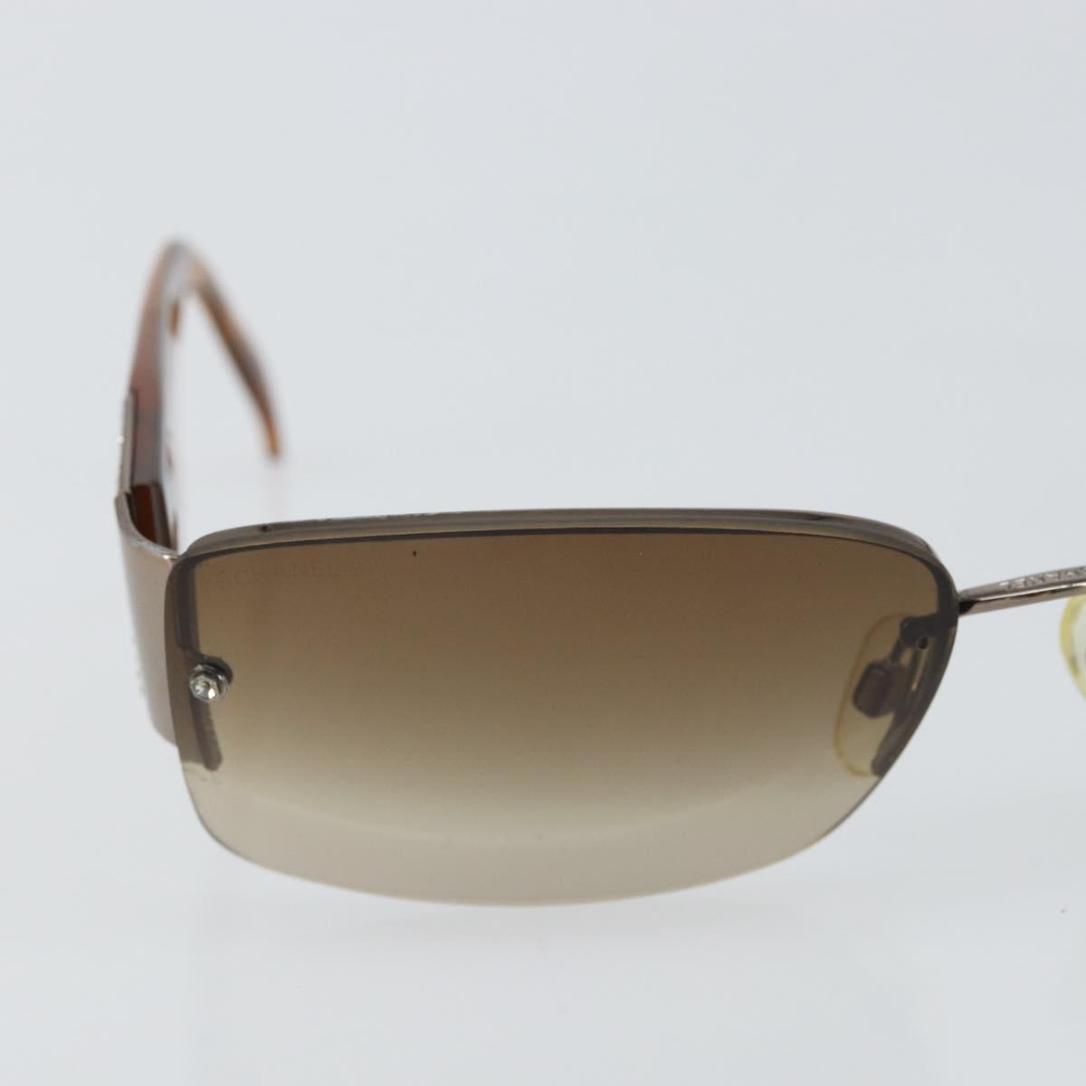 CHANEL Sunglasses plastic Brown CC Auth SW1984