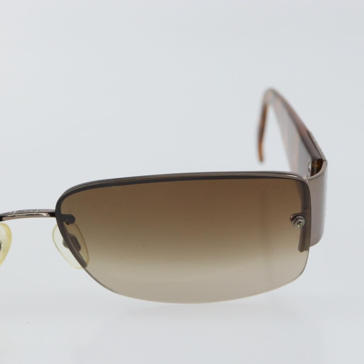 CHANEL Sunglasses plastic Brown CC Auth SW1984