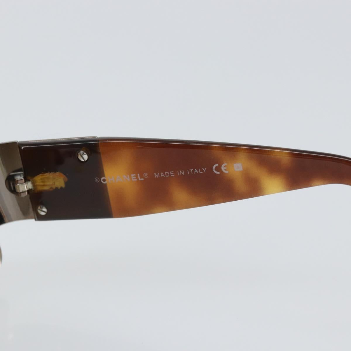 CHANEL Sunglasses plastic Brown CC Auth SW1984
