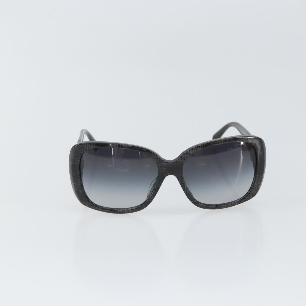CHANEL Sunglasses plastic Black CC Auth SW1988V