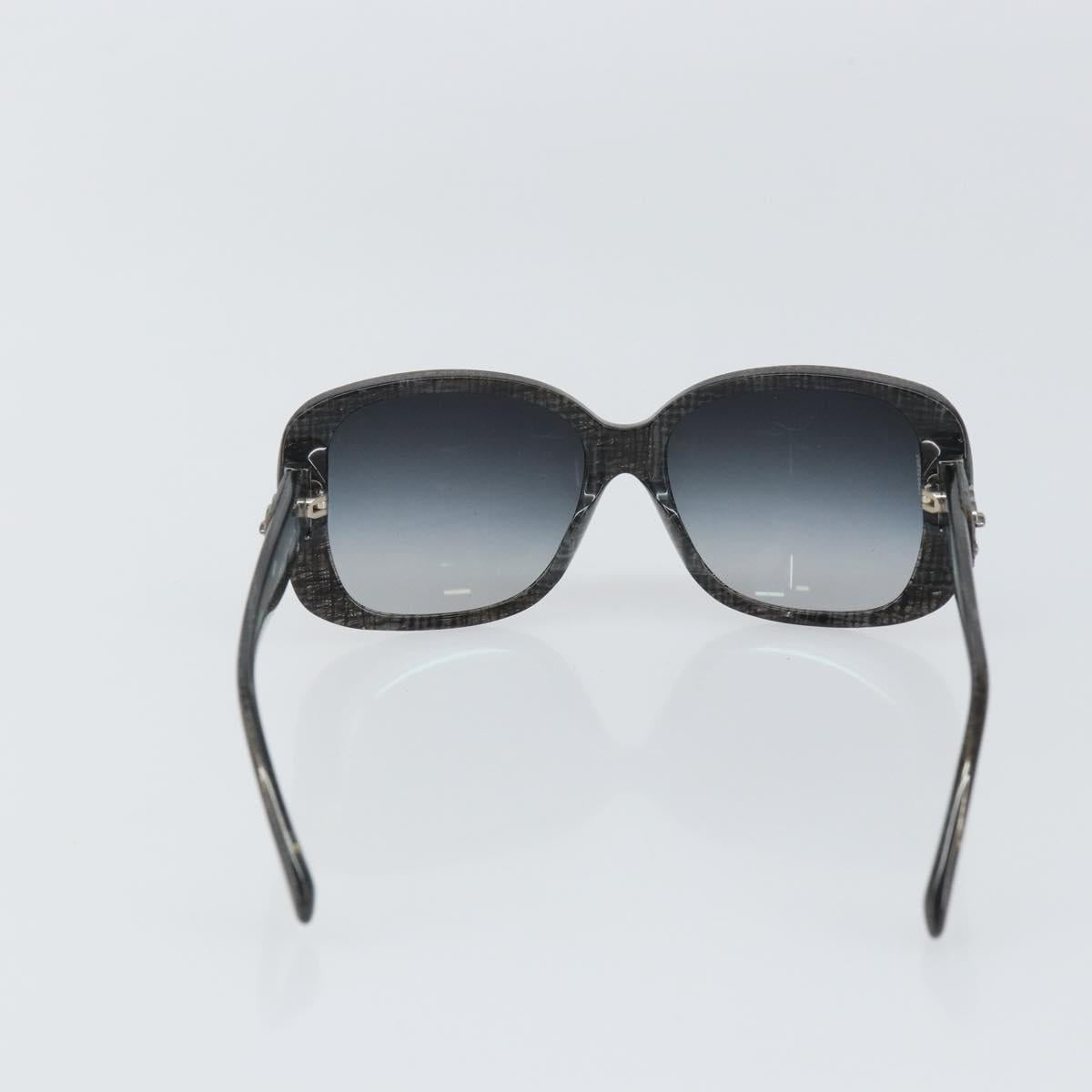 CHANEL Sunglasses plastic Black CC Auth SW1988V