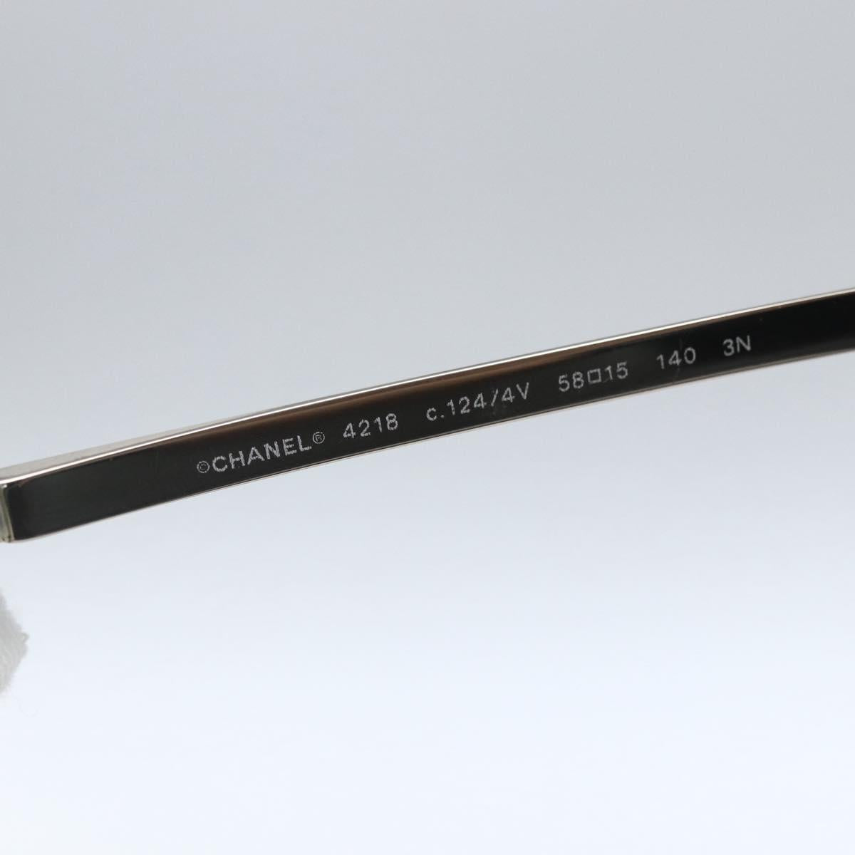 CHANEL Sunglasses metal Purple CC Auth SW1993V
