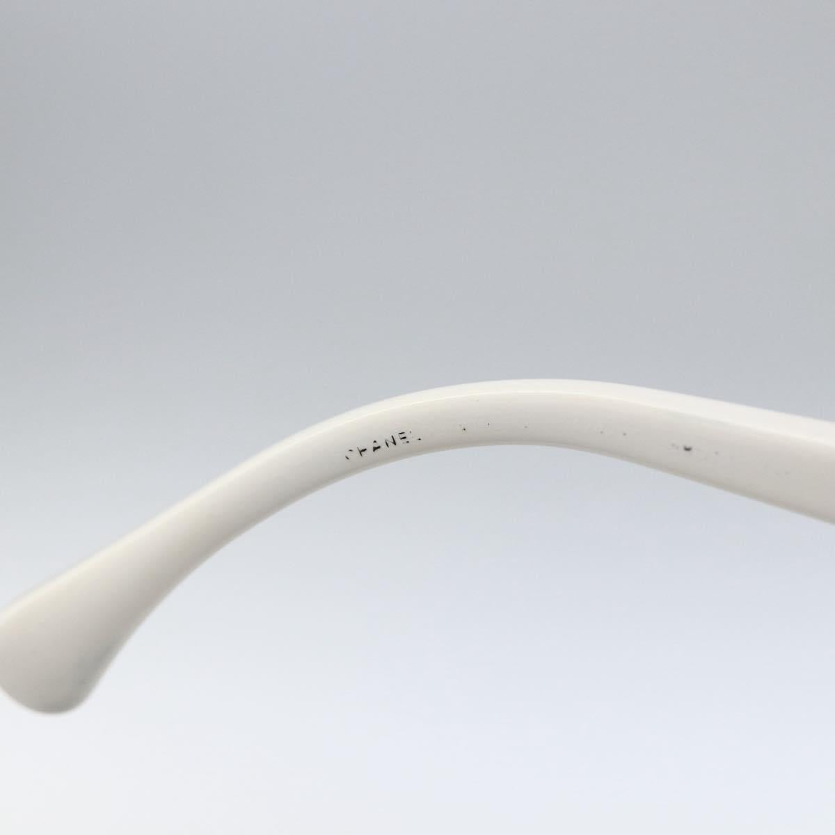 CHANEL Sunglasses Rubber Black CC Auth SW1994