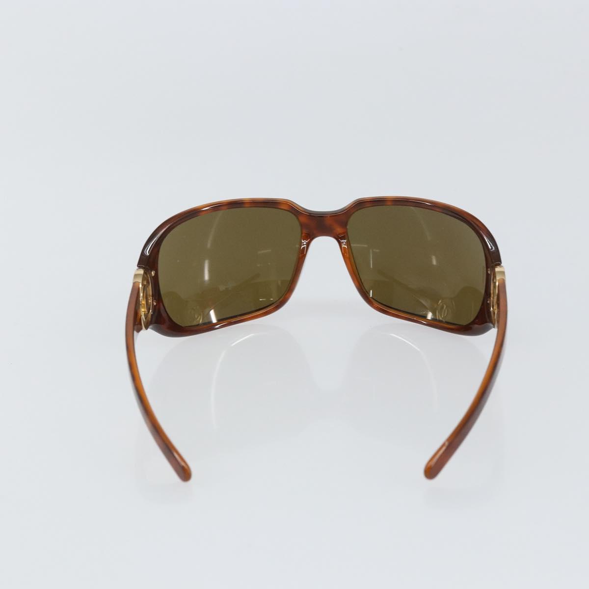 CHANEL Tortoise Pattern Sunglasses plastic Brown CC Auth SW1996