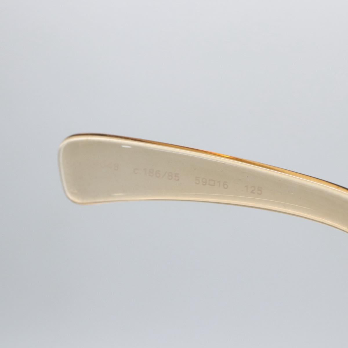 CHANEL Sunglasses plastic Brown CC Auth SW1998