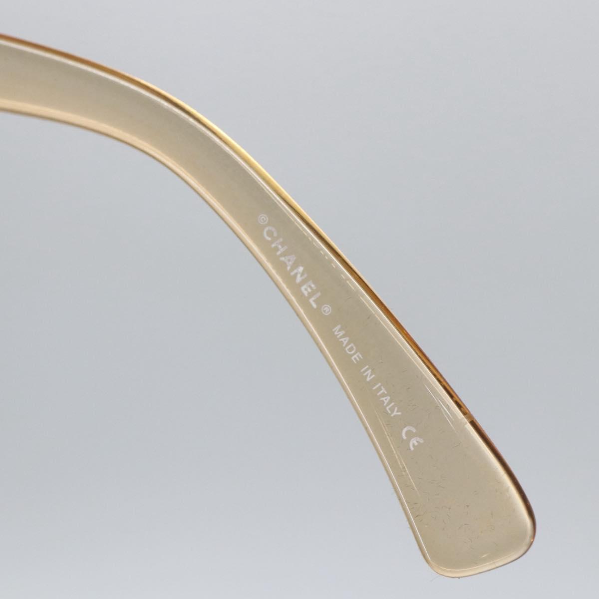 CHANEL Sunglasses plastic Brown CC Auth SW1998