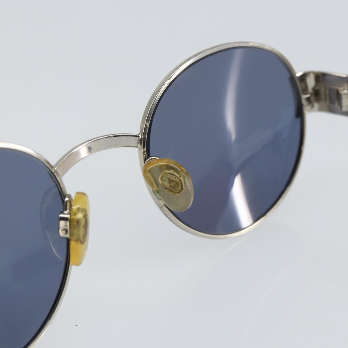 CHANEL Sunglasses metal Black CC Auth SW2003