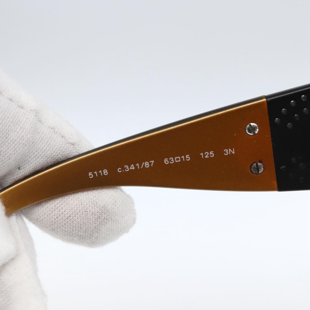 CHANEL Sunglasses plastic Brown CC Auth SW2010