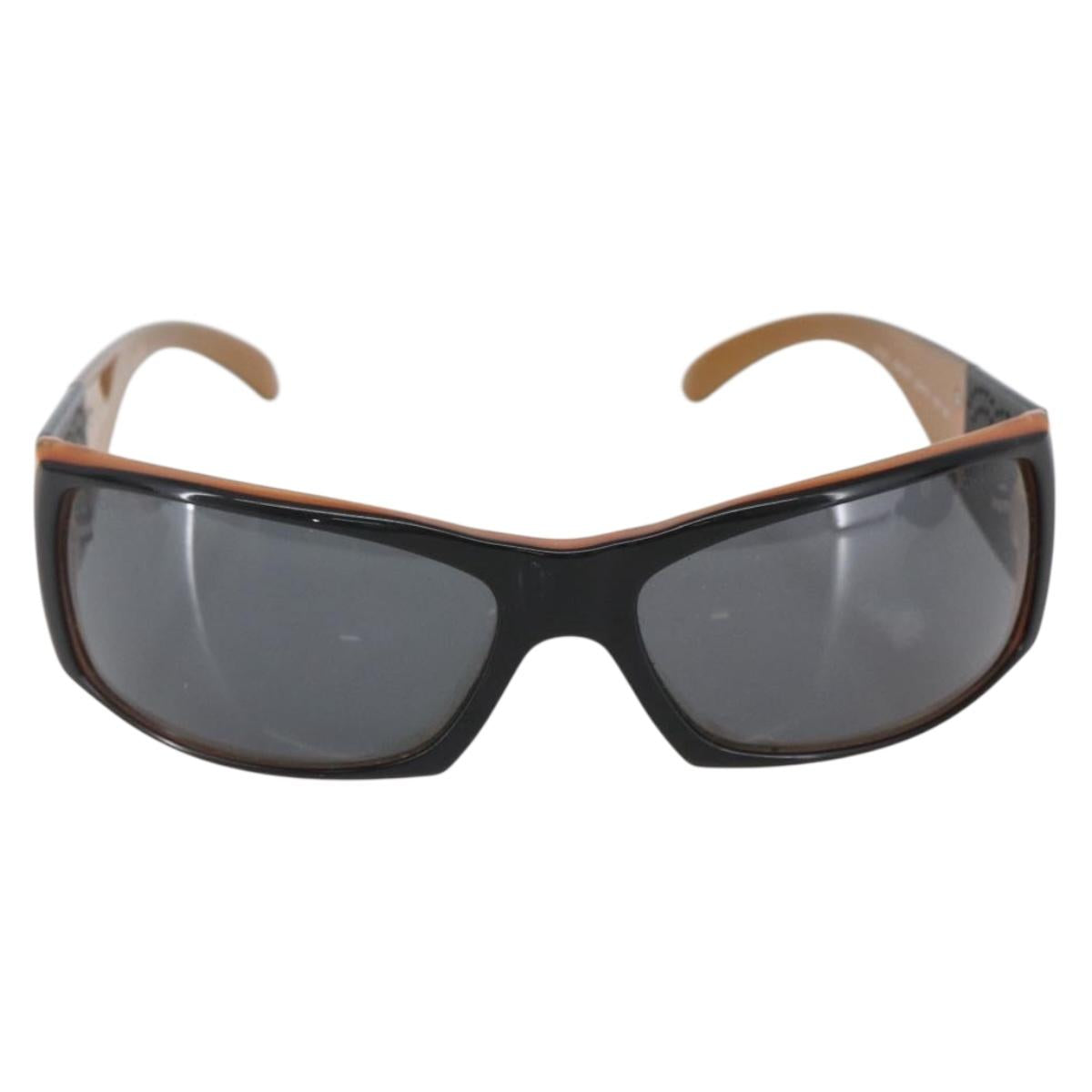 CHANEL Sunglasses plastic Brown CC Auth SW2010