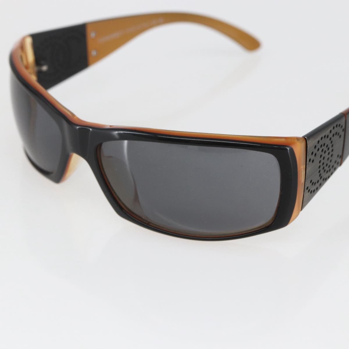 CHANEL Sunglasses plastic Brown CC Auth SW2010