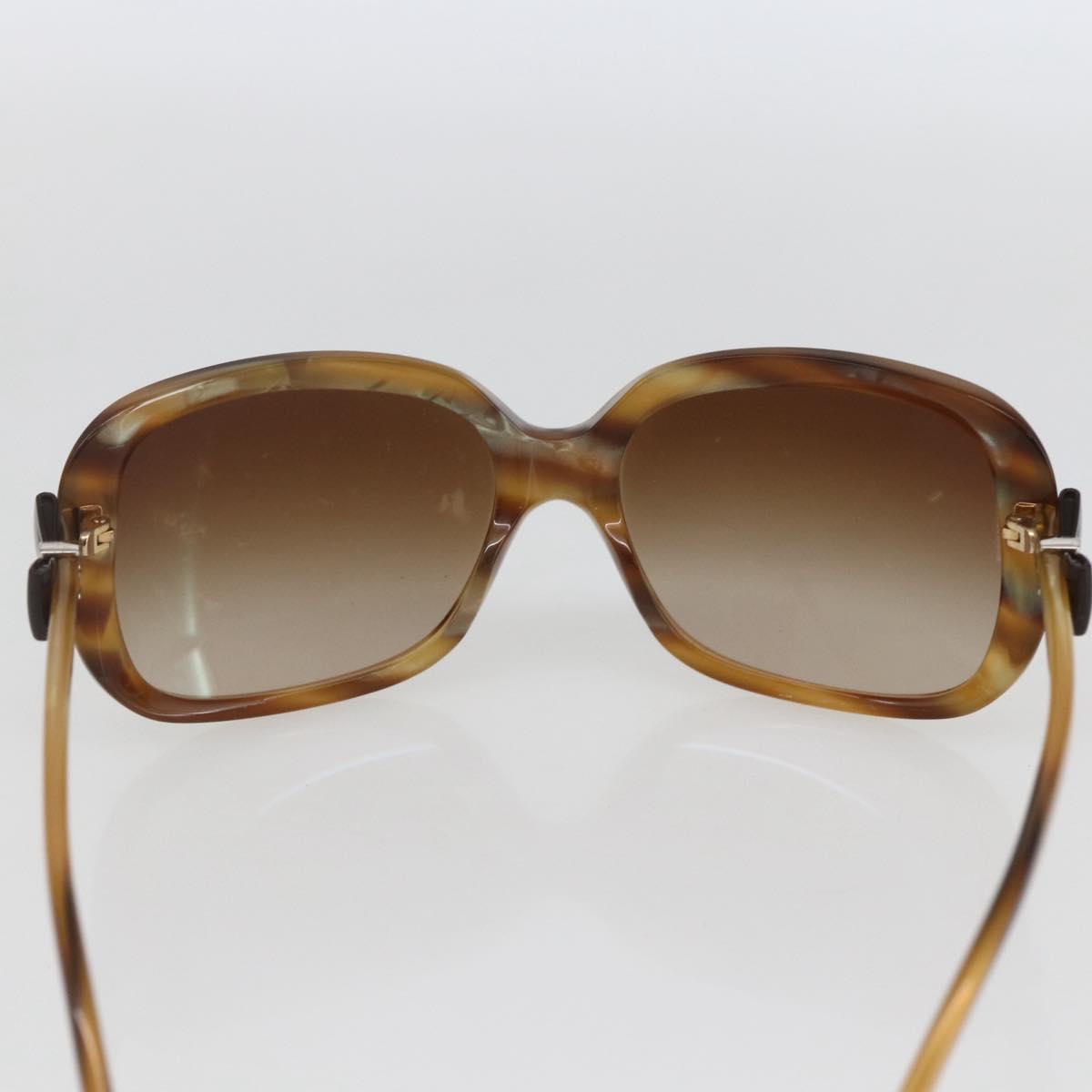 CHANEL Coco Ribbon Sunglasses plastic Brown CC Auth SW2011
