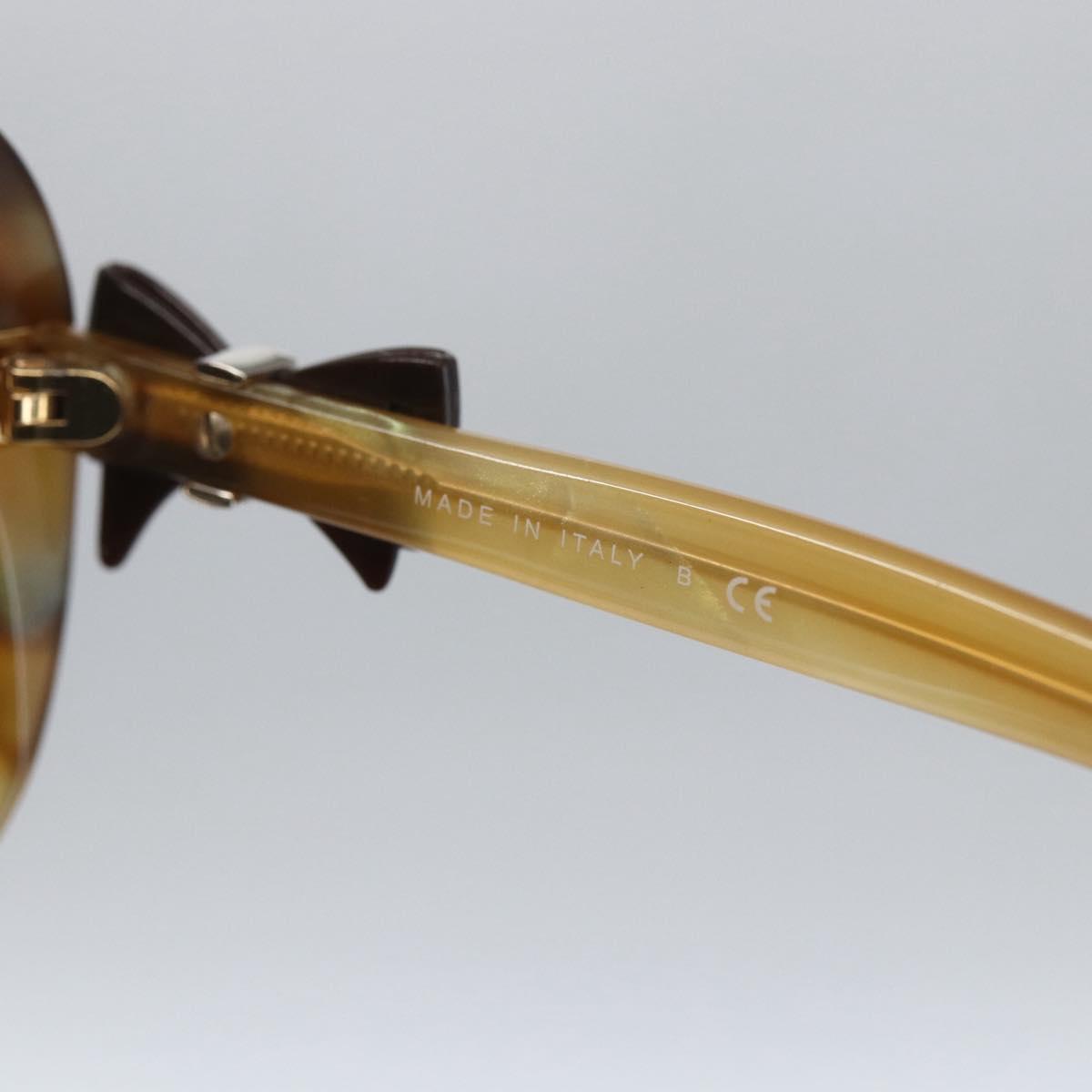 CHANEL Coco Ribbon Sunglasses plastic Brown CC Auth SW2011