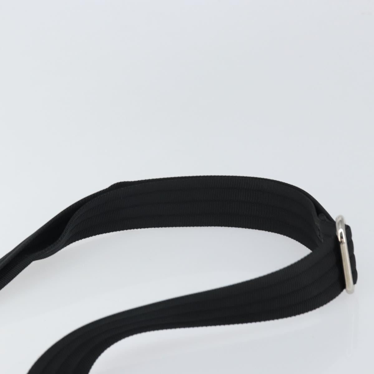 Salvatore Ferragamo Shoulder Bag Patent leather Black Silver Auth SW2048