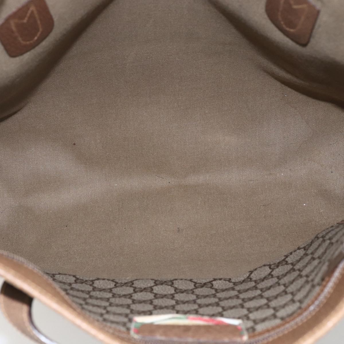 GUCCI GG Supreme Tote Bag PVC Beige Gold 40 02 998 Auth SW2059