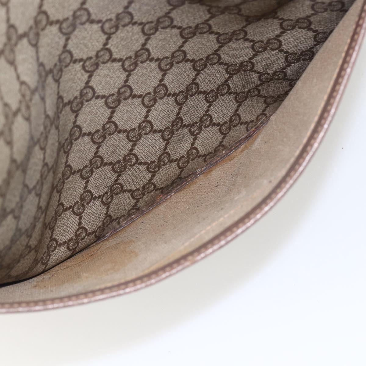 GUCCI GG Supreme Web Sherry Line Tote Bag PVC Beige 39 02 003 Auth SW2061