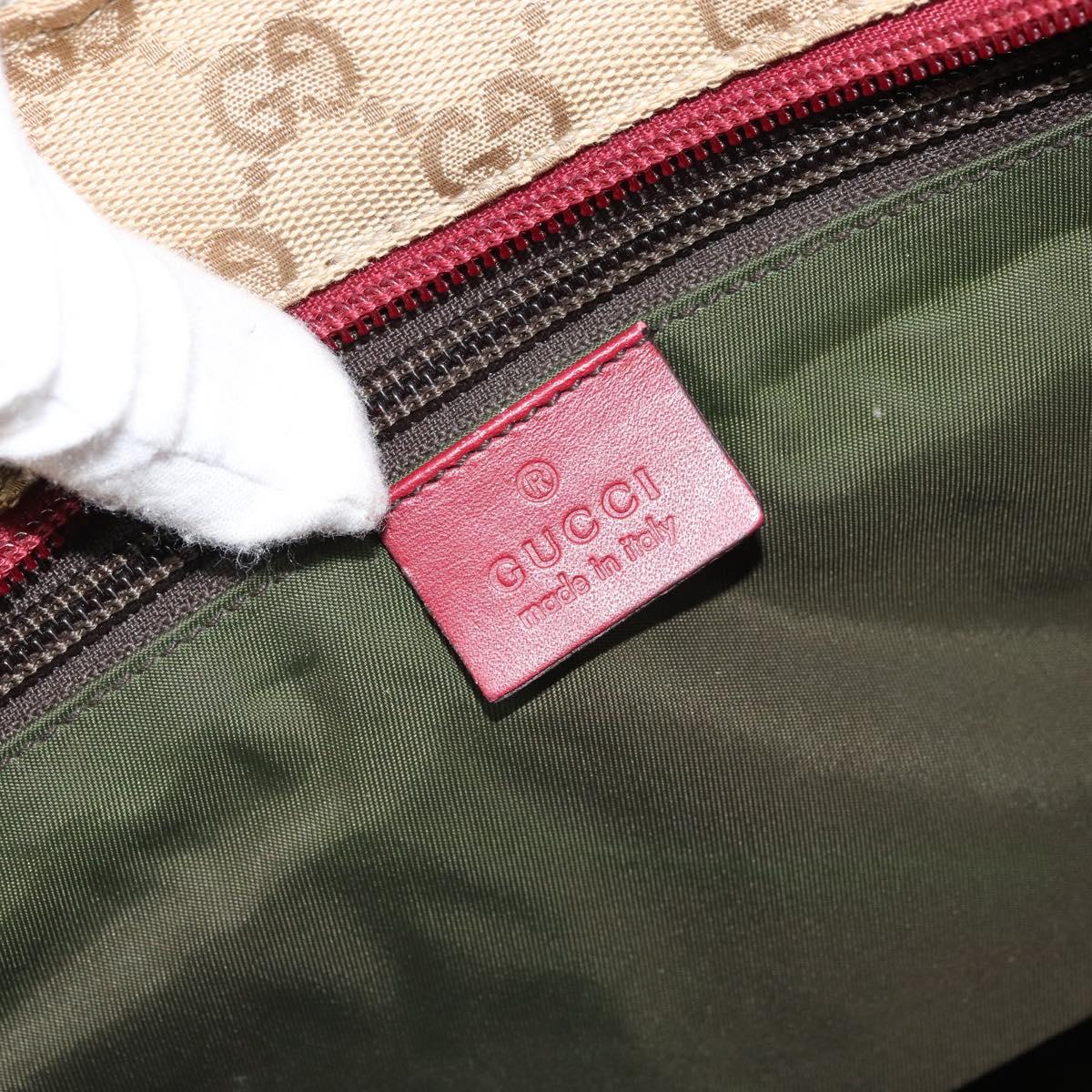 GUCCI GG Canvas Tote Bag Beige 131230 Auth SW2064
